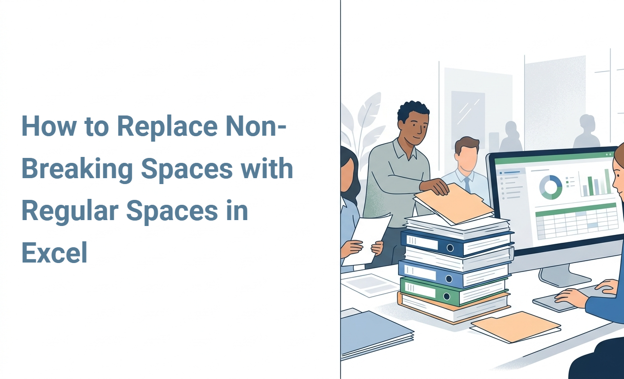 How to Replace Non-Breaking Spaces with Regular Spaces in Excel