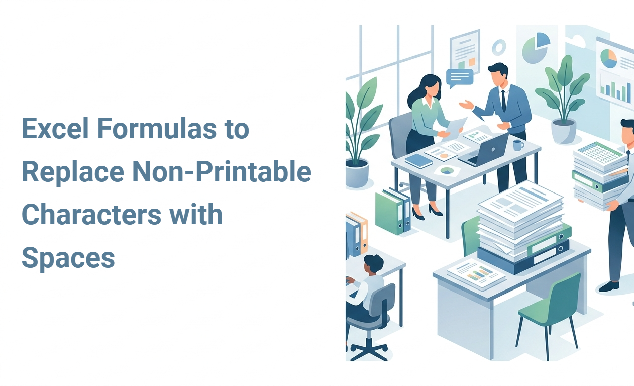 Excel Formulas to Replace Non-Printable Characters with Spaces