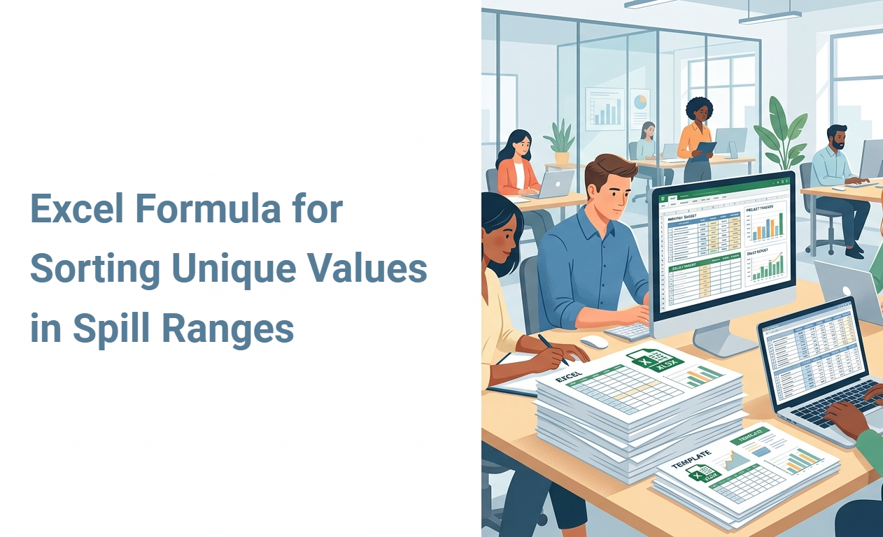 Excel Formula for Sorting Unique Values in Spill Ranges
