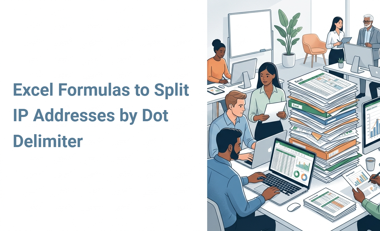 Excel Formulas to Split IP Addresses by Dot Delimiter