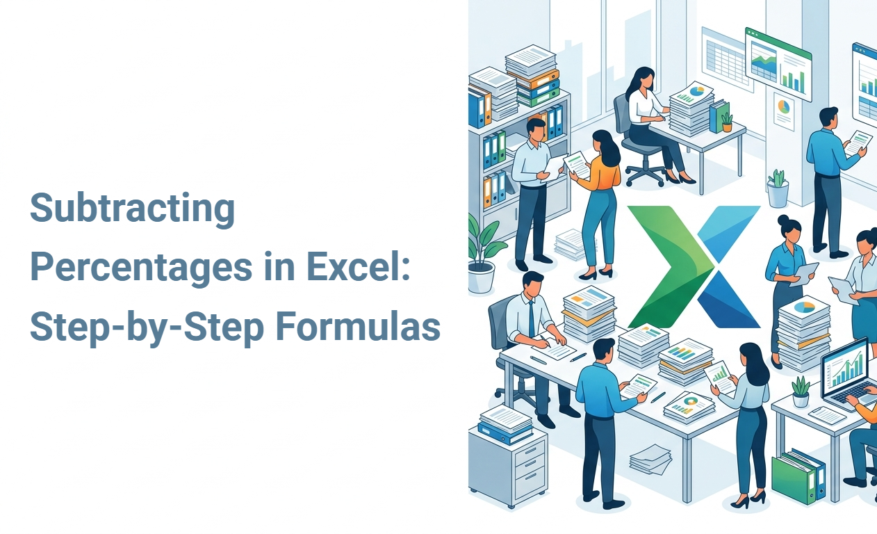 Subtracting Percentages in Excel: Step-by-Step Formulas