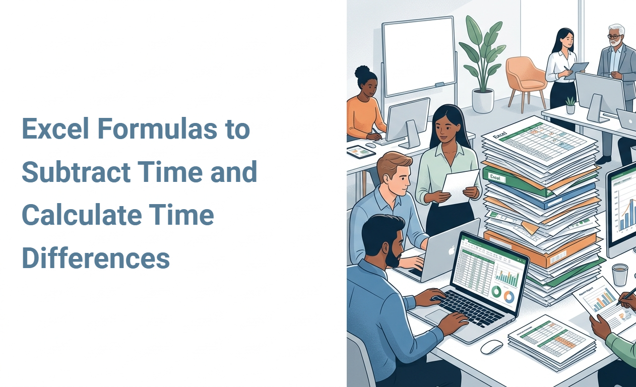 Excel Formulas to Subtract Time and Calculate Time Differences