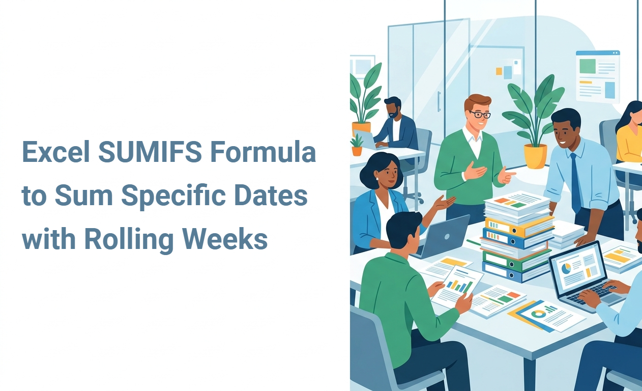 Excel SUMIFS Formula to Sum Specific Dates with Rolling Weeks