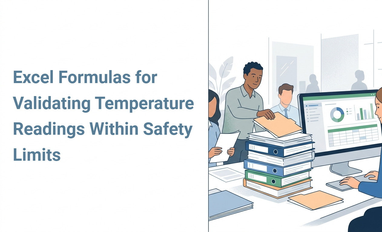 Excel Formulas for Validating Temperature Readings Within Safety Limits