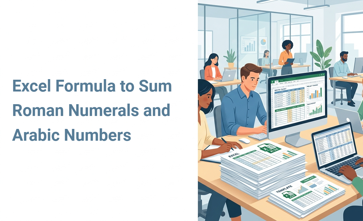 Excel Formula to Sum Roman Numerals and Arabic Numbers