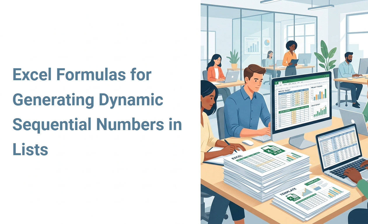 Excel Formulas for Generating Dynamic Sequential Numbers in Lists