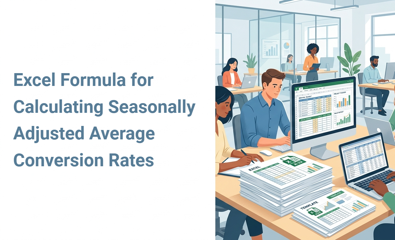 Excel Formula for Calculating Seasonally Adjusted Average Conversion Rates
