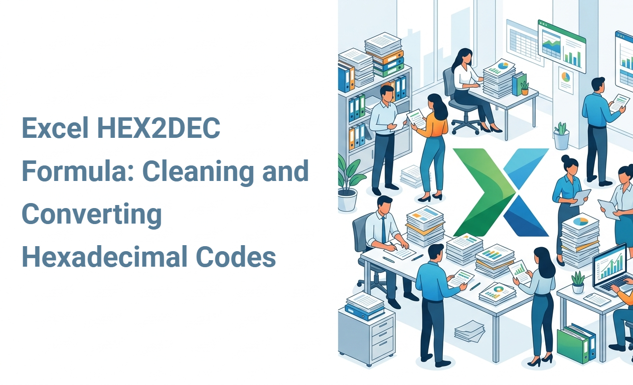 Excel HEX2DEC Formula: Cleaning and Converting Hexadecimal Codes