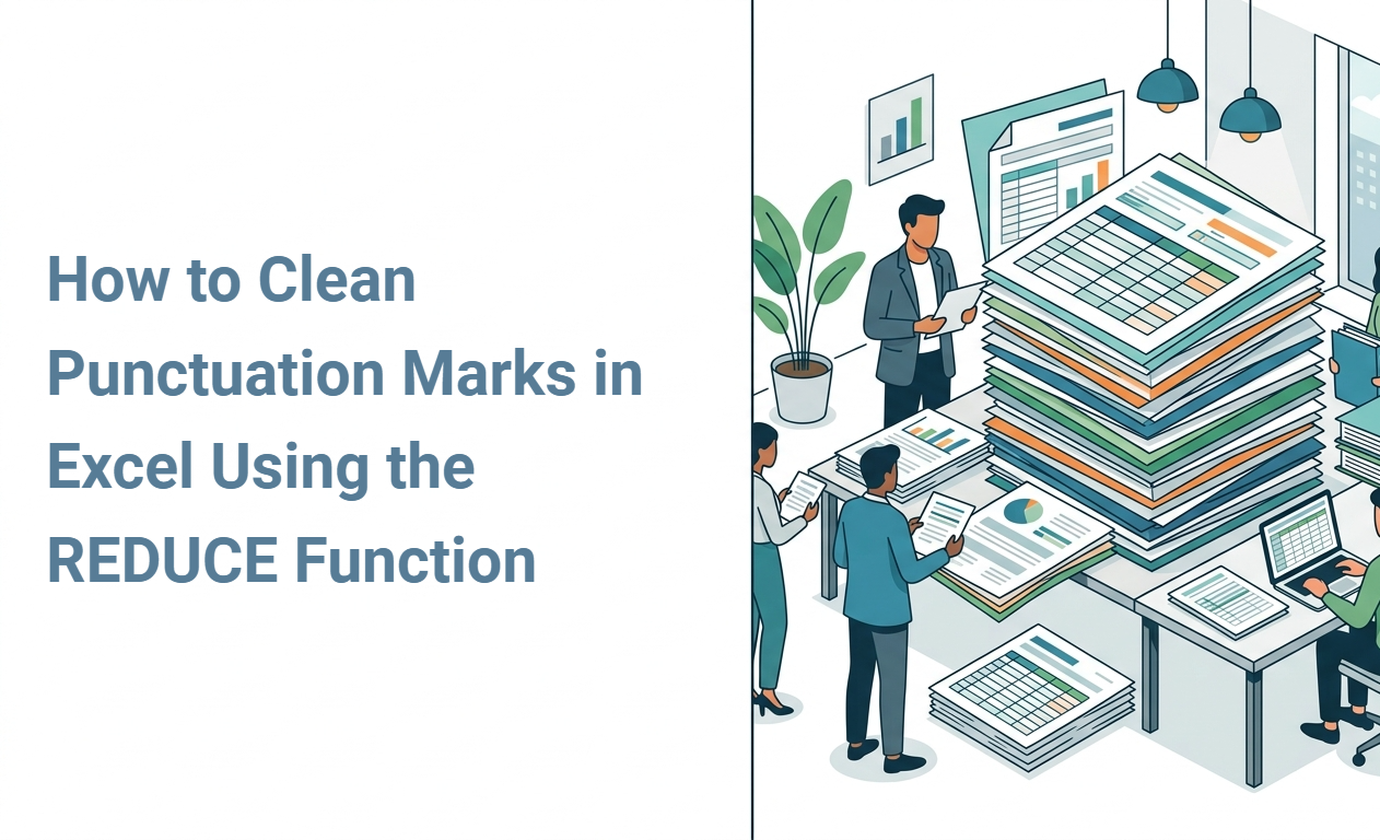 How to Clean Punctuation Marks in Excel Using the REDUCE Function
