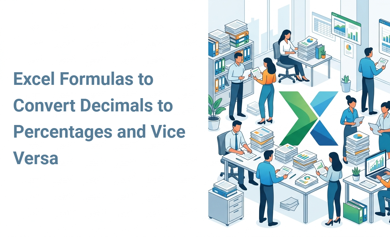 Excel Formulas to Convert Decimals to Percentages and Vice Versa