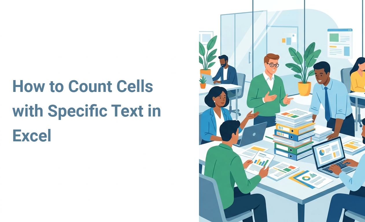 How to Count Cells with Specific Text in Excel