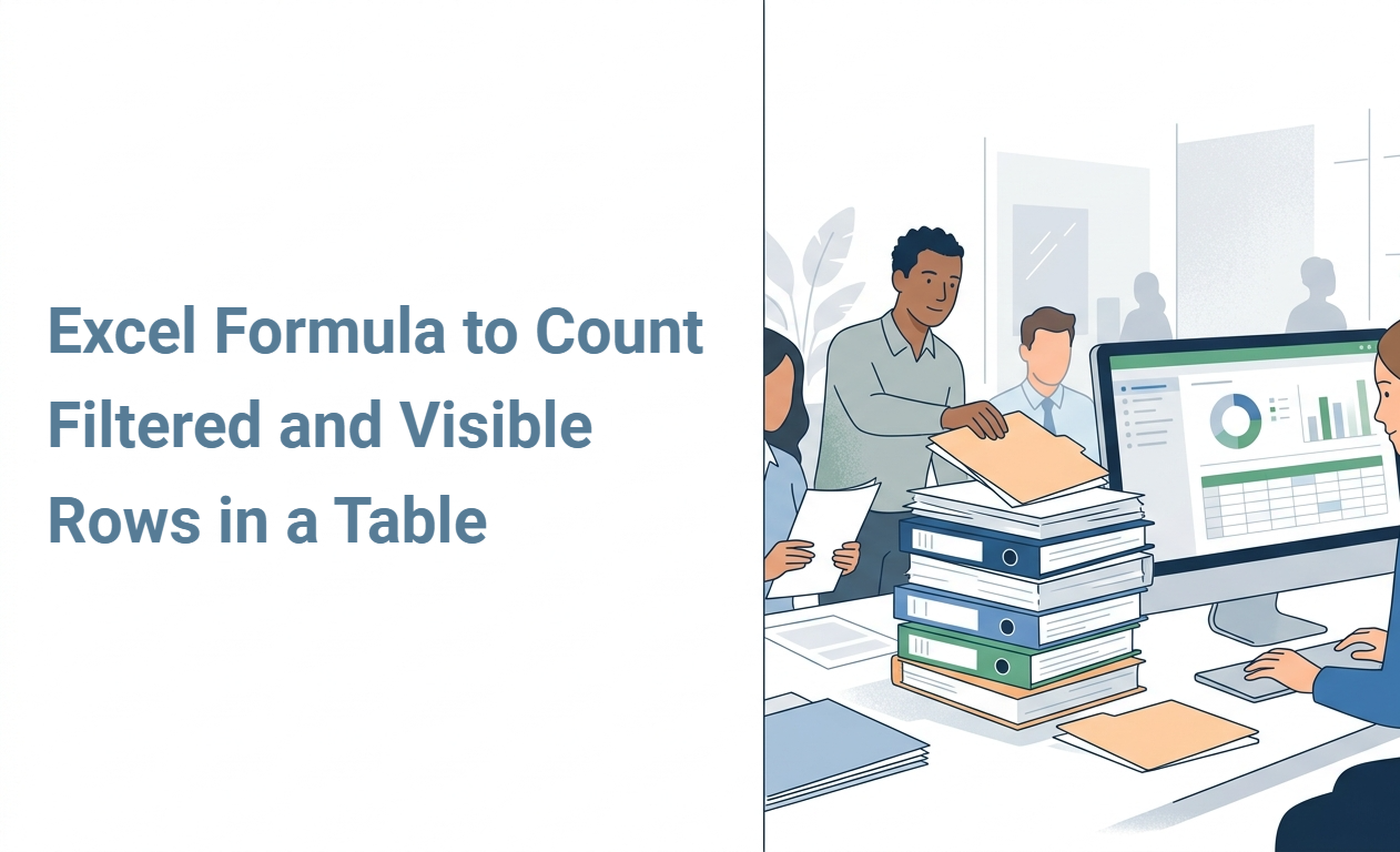 Excel Formula to Count Filtered and Visible Rows in a Table