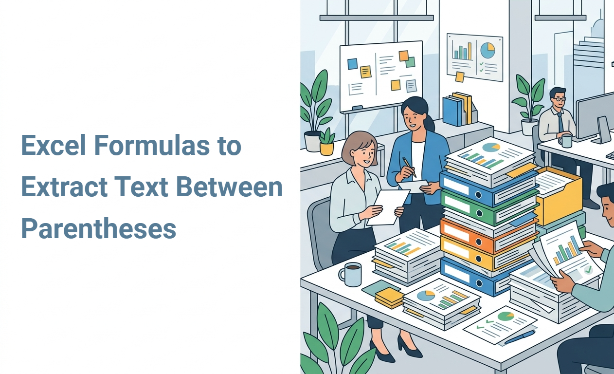 Excel Formulas to Extract Text Between Parentheses