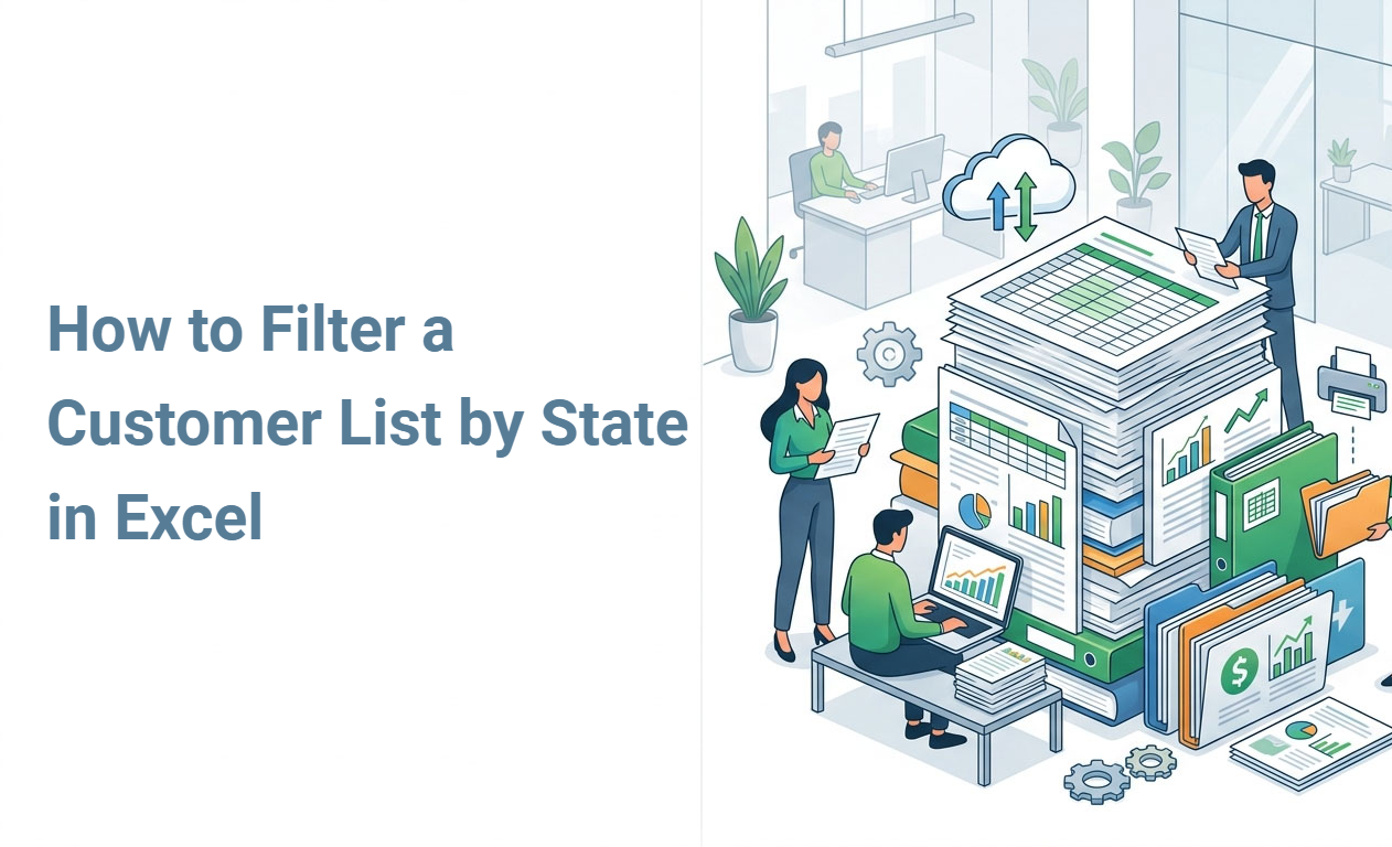 How to Filter a Customer List by State in Excel