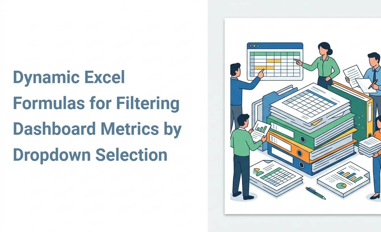 Dynamic Excel Formulas for Filtering Dashboard Metrics by Dropdown Selection