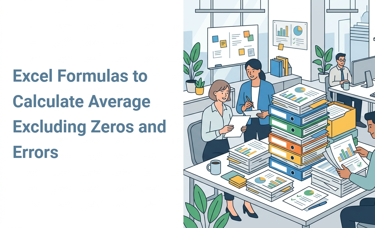 Excel Formulas to Calculate Average Excluding Zeros and Errors