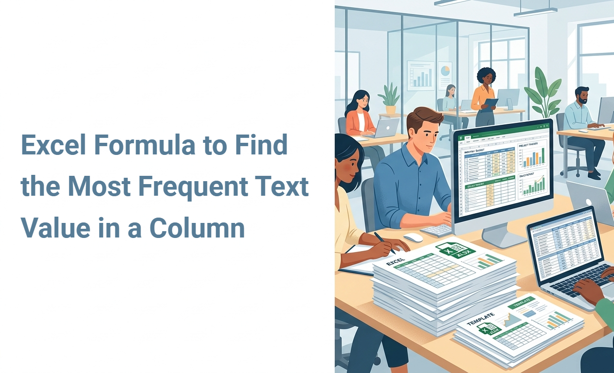 Excel Formula to Find the Most Frequent Text Value in a Column