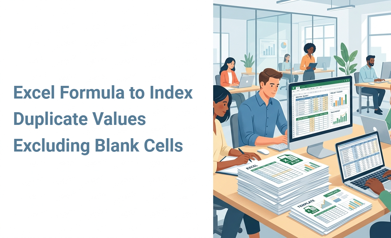 Excel Formula to Index Duplicate Values Excluding Blank Cells