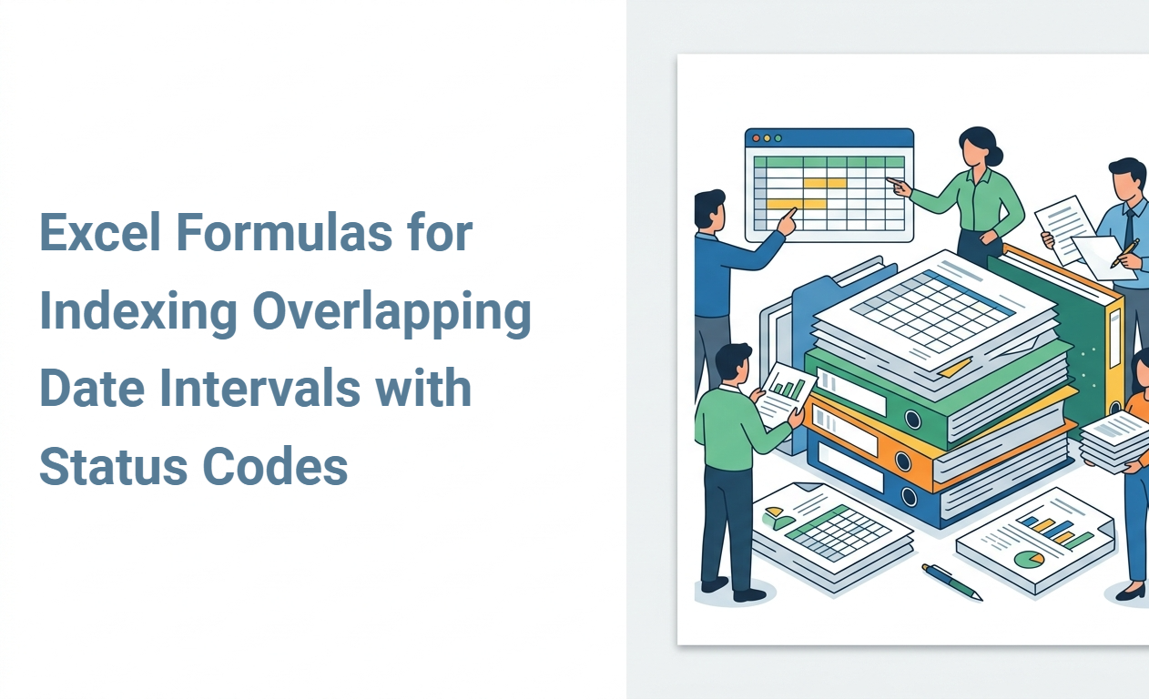 Excel Formulas for Indexing Overlapping Date Intervals with Status Codes