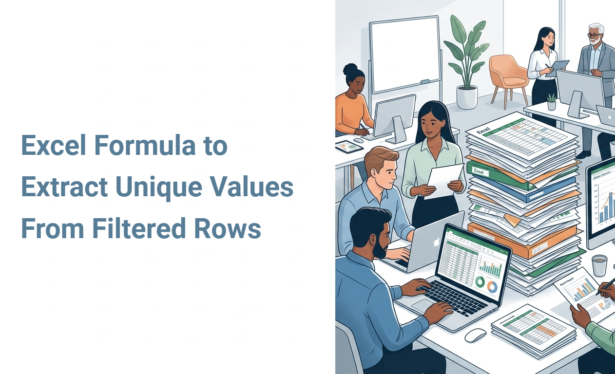 Excel Formula to Extract Unique Values From Filtered Rows