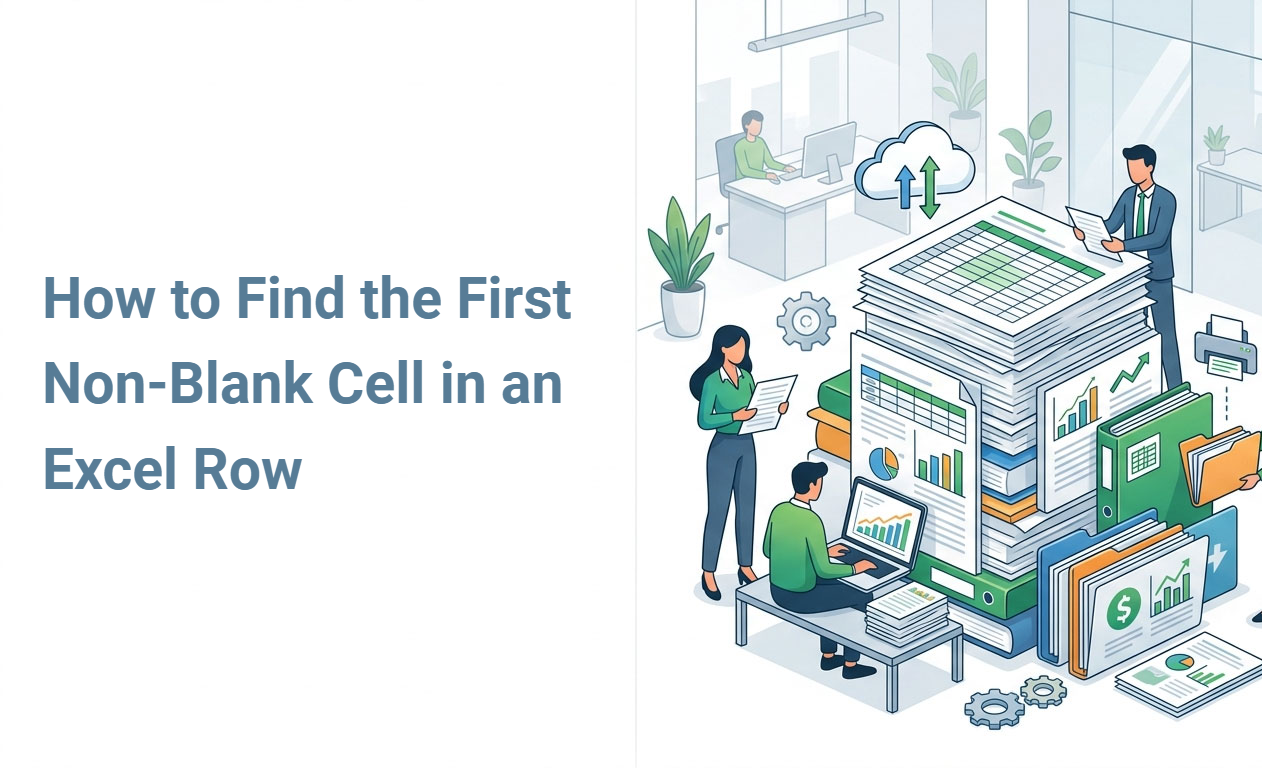 How to Find the First Non-Blank Cell in an Excel Row