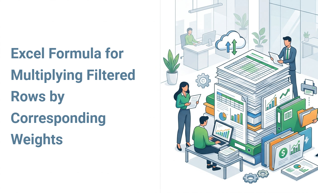 Excel Formula for Multiplying Filtered Rows by Corresponding Weights