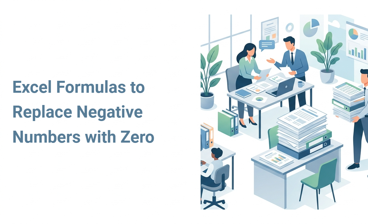 Excel Formulas to Replace Negative Numbers with Zero
