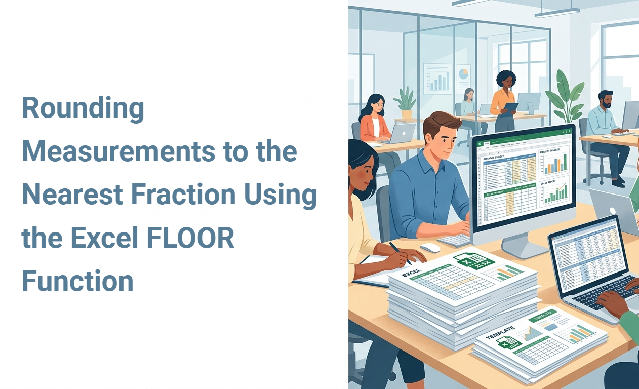 Rounding Measurements to the Nearest Fraction Using the Excel FLOOR Function