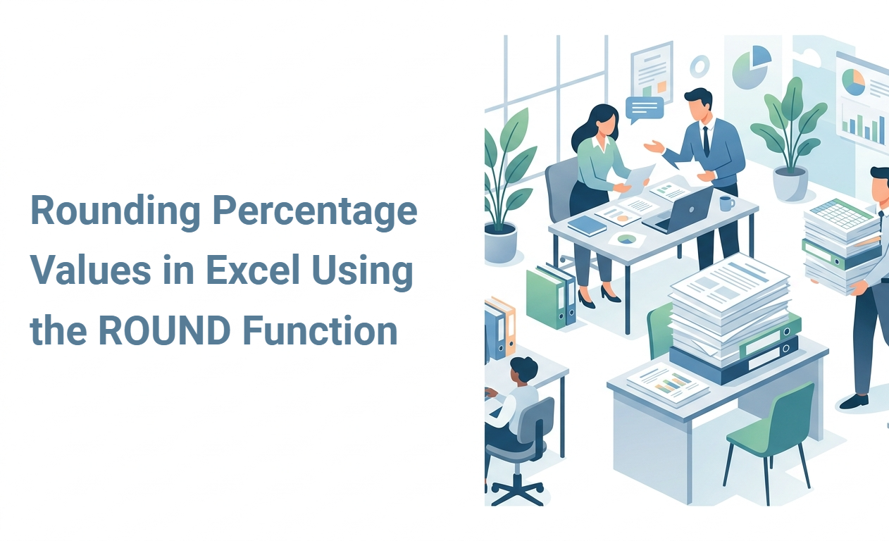 Rounding Percentage Values in Excel Using the ROUND Function