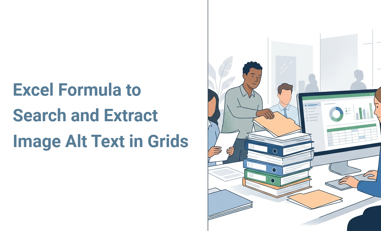 Excel Formula to Search and Extract Image Alt Text in Grids