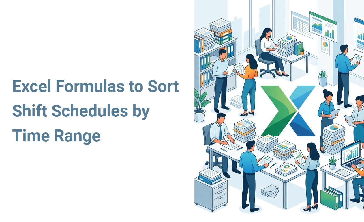 Excel Formulas to Sort Shift Schedules by Time Range