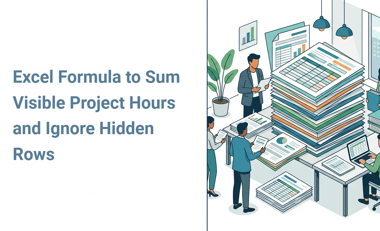 Excel Formula to Sum Visible Project Hours and Ignore Hidden Rows