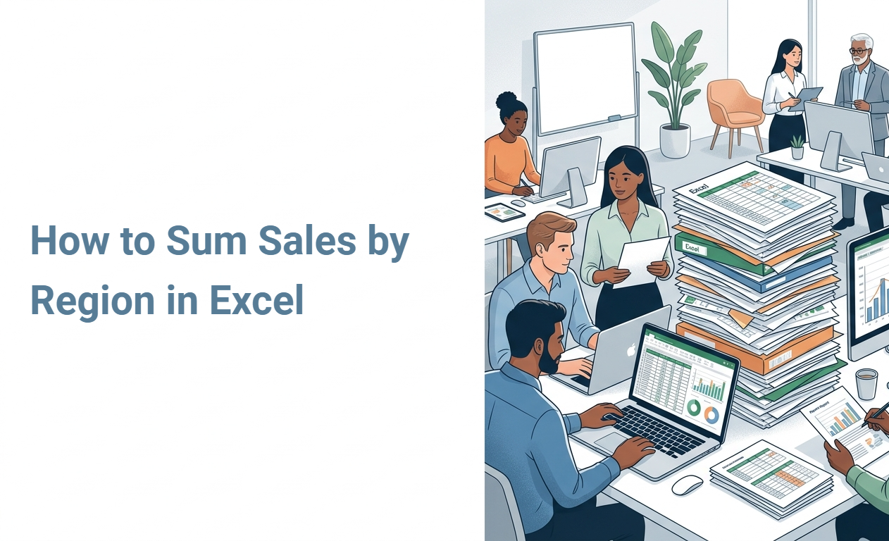 How to Sum Sales by Region in Excel