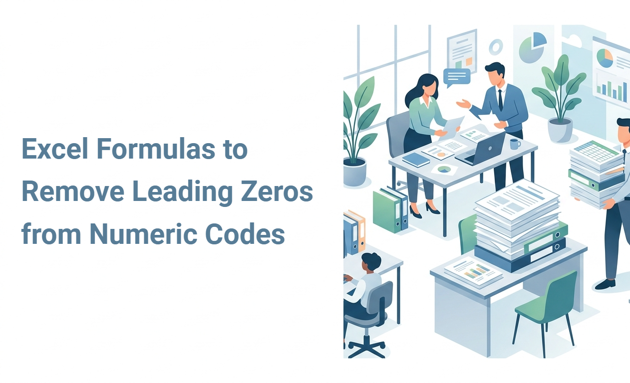 Excel Formulas to Remove Leading Zeros from Numeric Codes