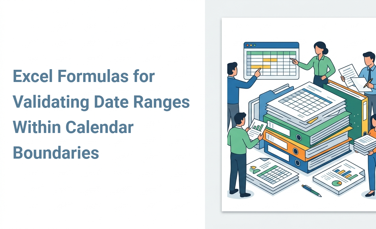 Excel Formulas for Validating Date Ranges Within Calendar Boundaries