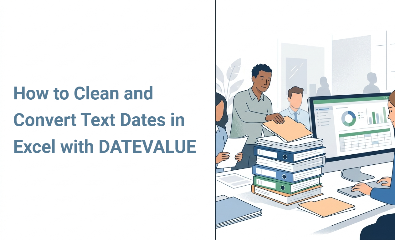 How to Clean and Convert Text Dates in Excel with DATEVALUE
