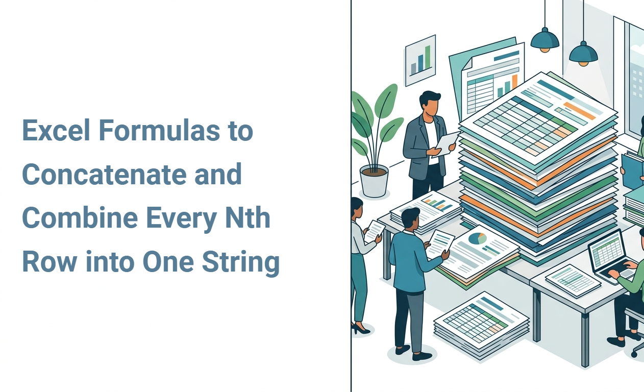 Excel Formulas to Concatenate and Combine Every Nth Row into One String
