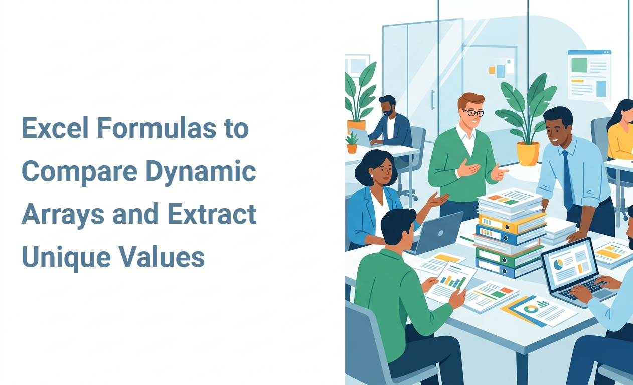 Excel Formulas to Compare Dynamic Arrays and Extract Unique Values