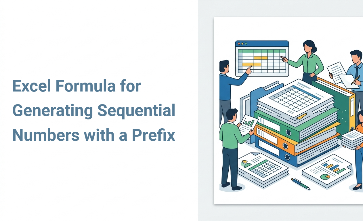 Excel Formula for Generating Sequential Numbers with a Prefix