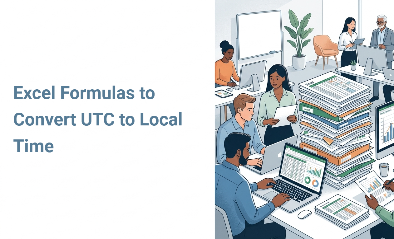Excel Formulas to Convert UTC to Local Time