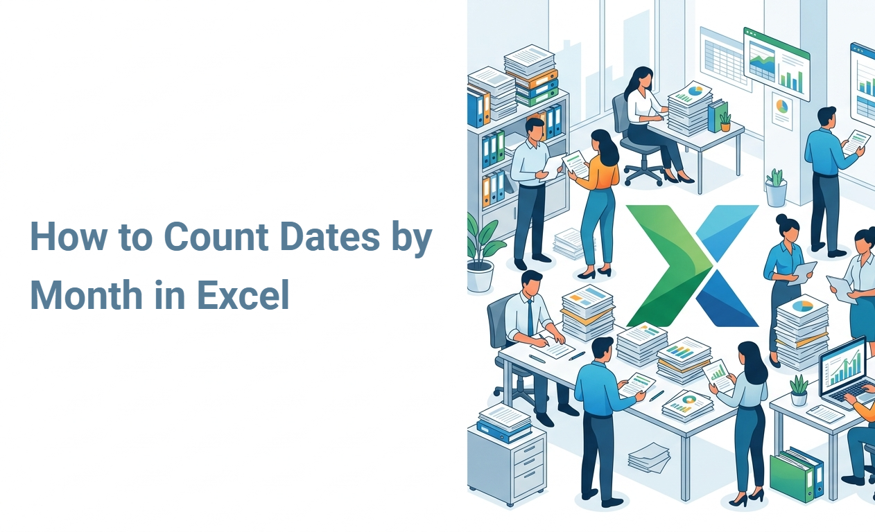 How to Count Dates by Month in Excel