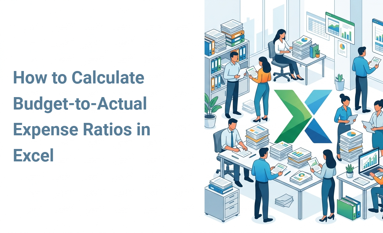 How to Calculate Budget-to-Actual Expense Ratios in Excel