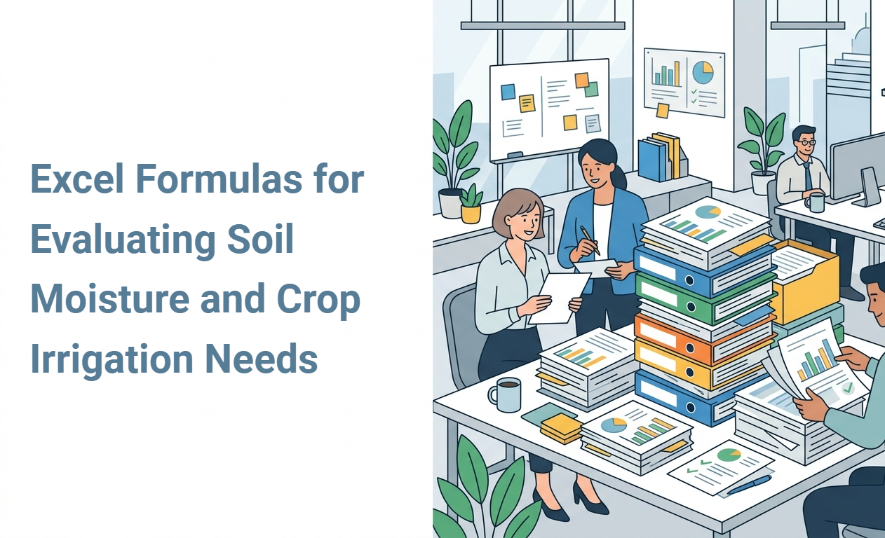 Excel Formulas for Evaluating Soil Moisture and Crop Irrigation Needs