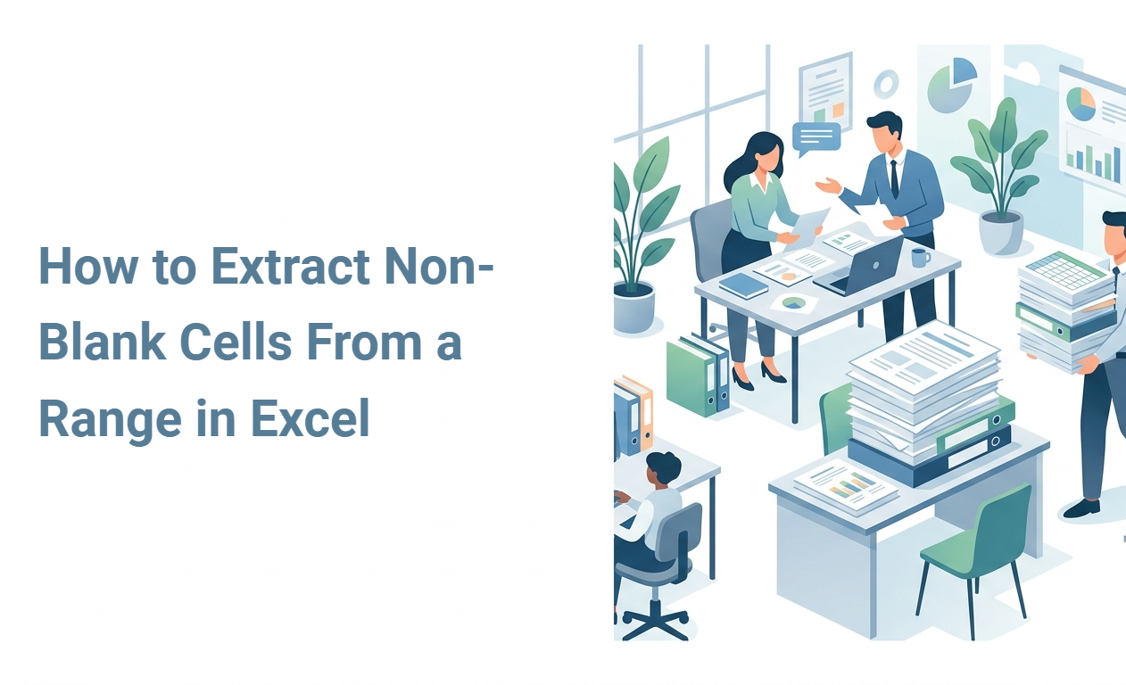 How to Extract Non-Blank Cells From a Range in Excel