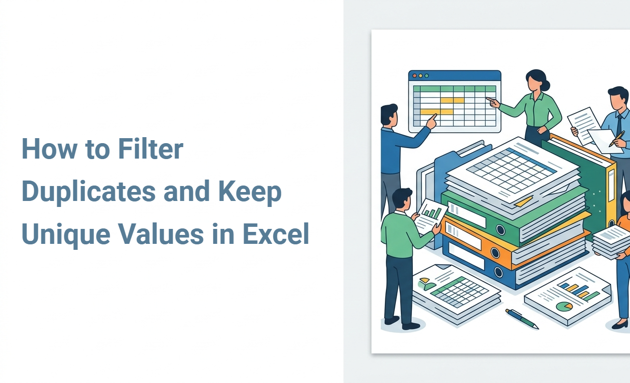 How to Filter Duplicates and Keep Unique Values in Excel