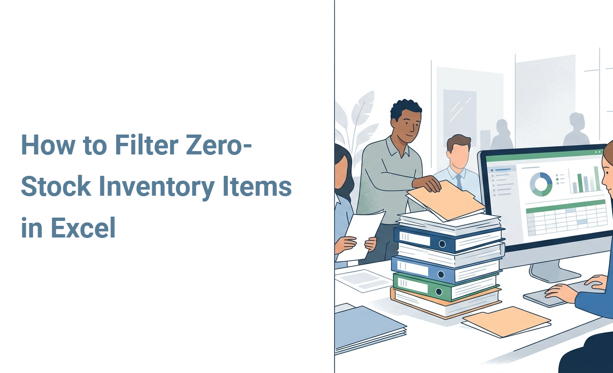 How to Filter Zero-Stock Inventory Items in Excel