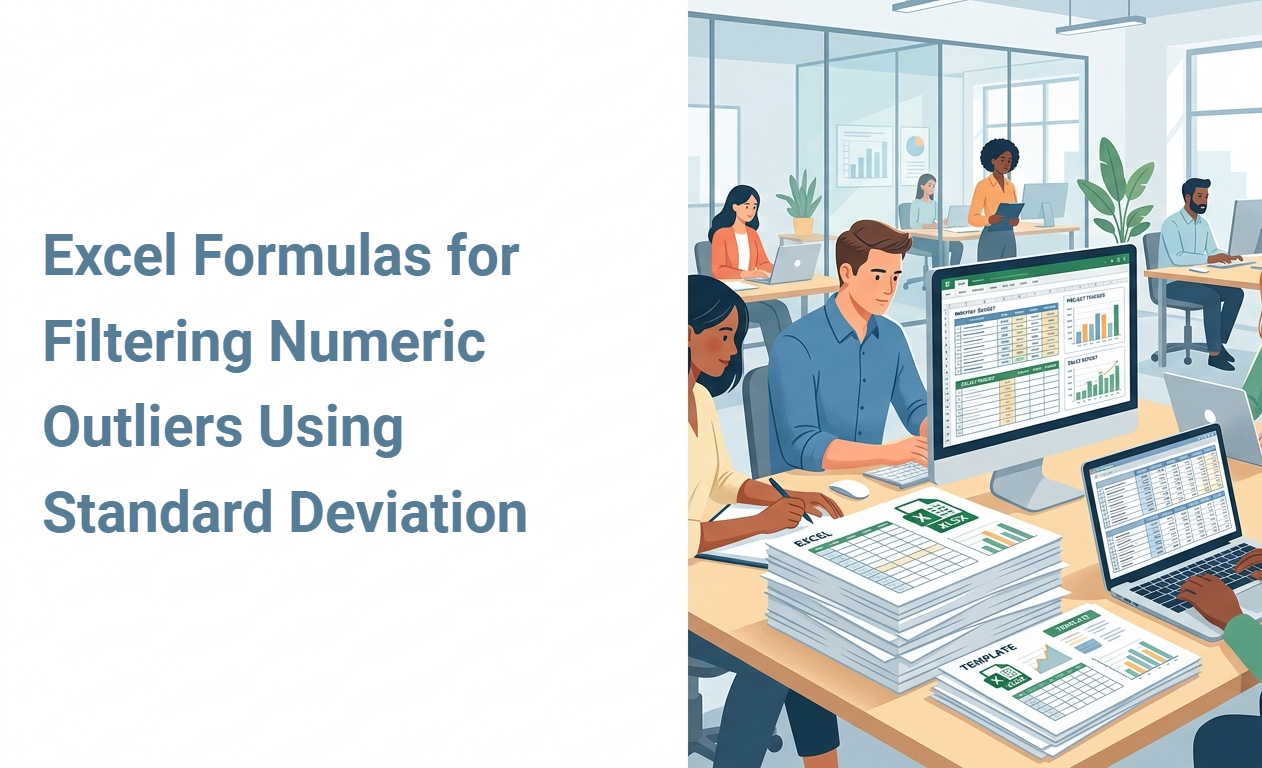 Excel Formulas for Filtering Numeric Outliers Using Standard Deviation