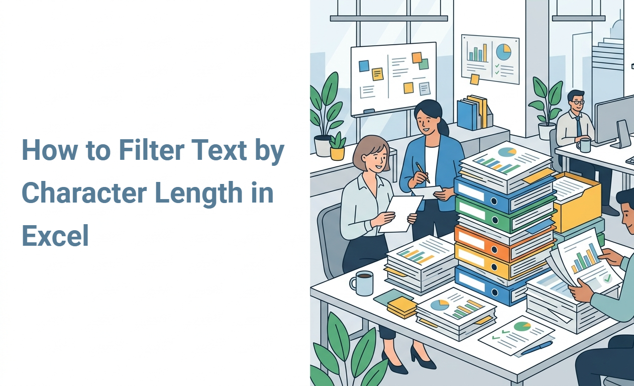 How to Filter Text by Character Length in Excel