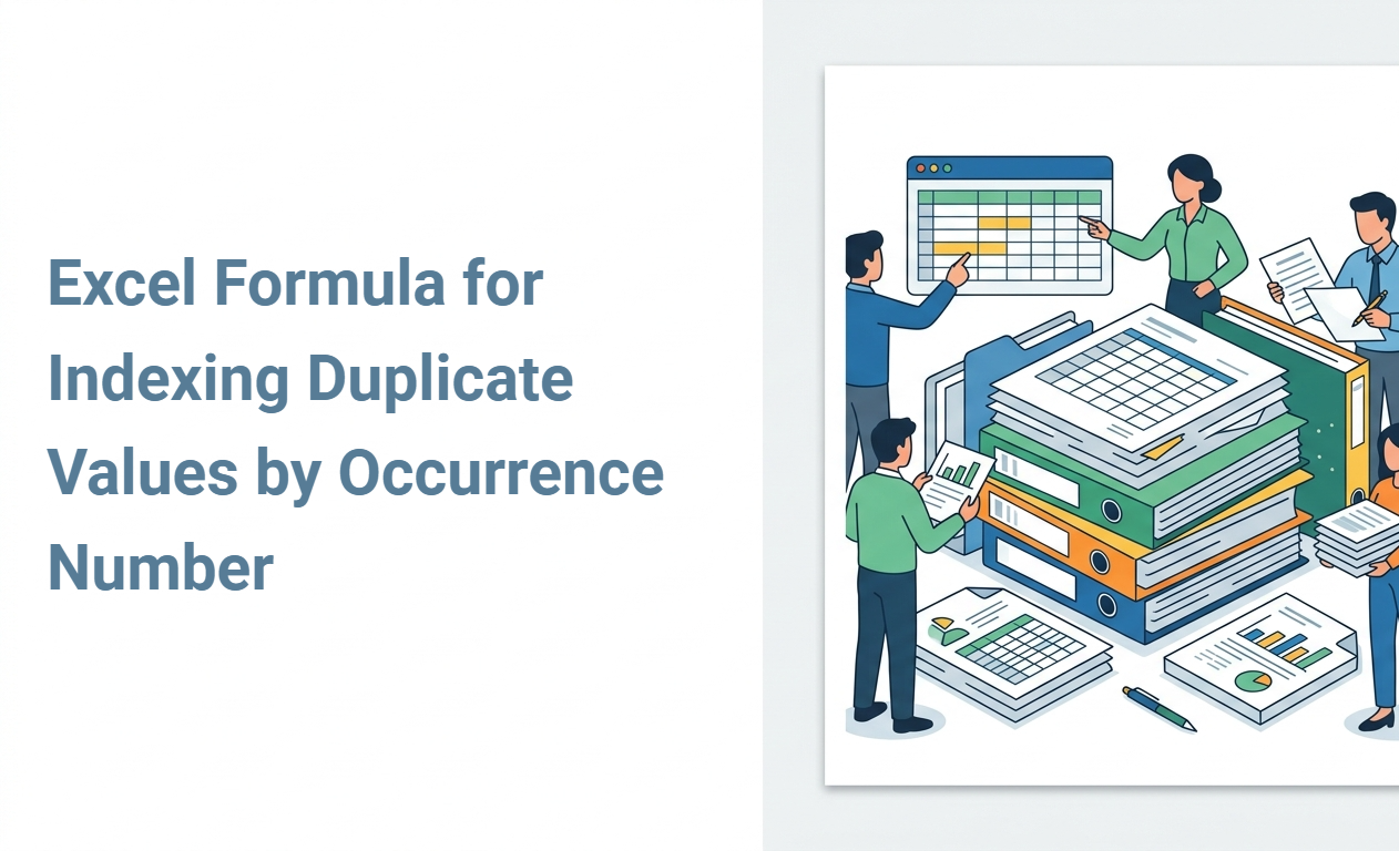 Excel Formula for Indexing Duplicate Values by Occurrence Number