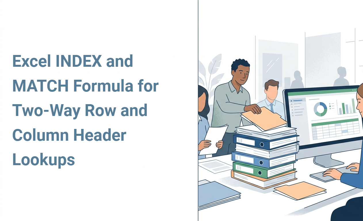 Excel INDEX and MATCH Formula for Two-Way Row and Column Header Lookups